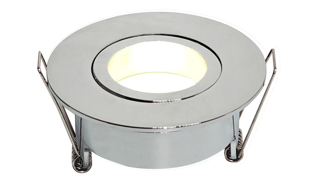 Spotz inbouwspot enkel dimbaar IP65 chroom