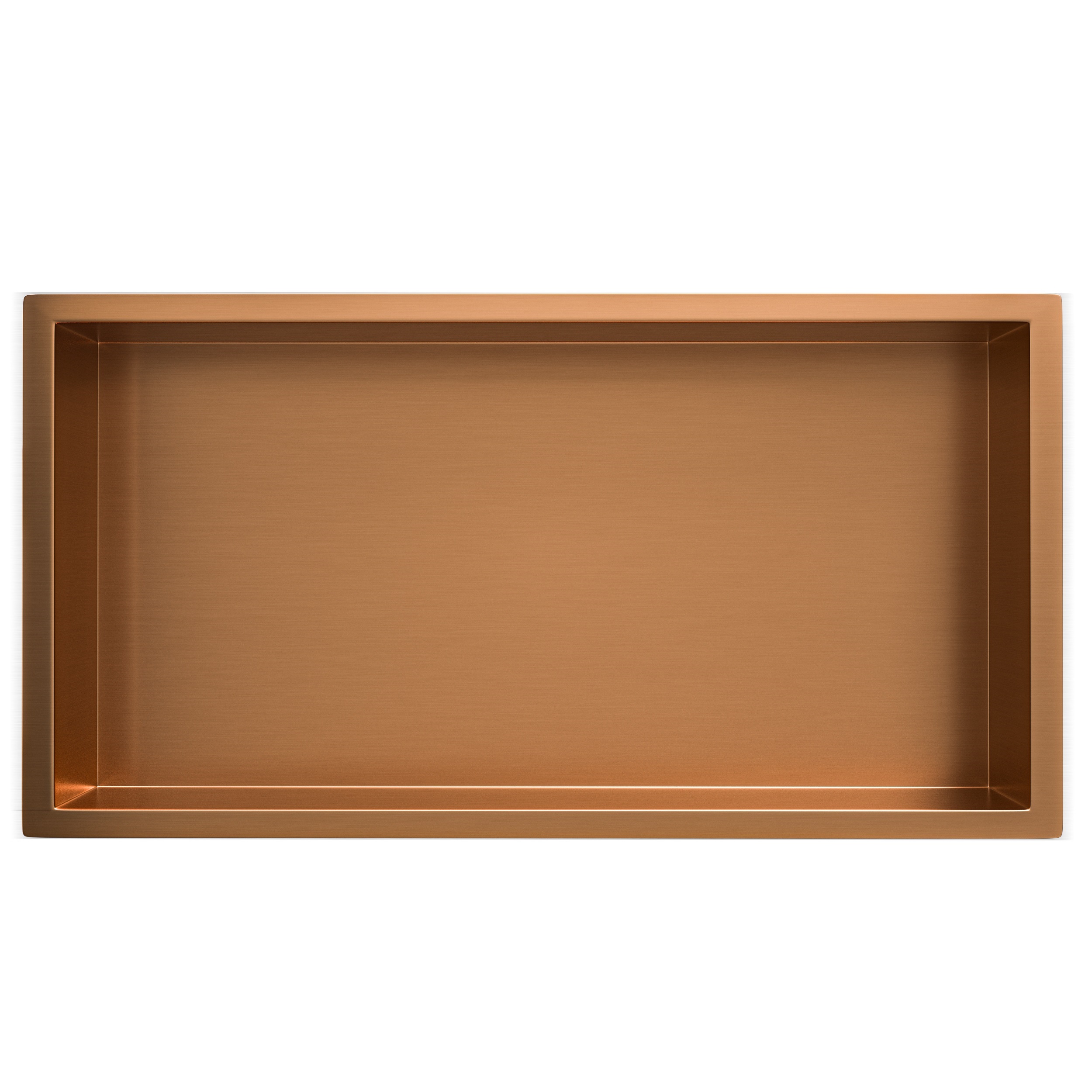 Demis inbouwnis 30 x 60 x 7 cm geborsteld brons koper - 33.2161