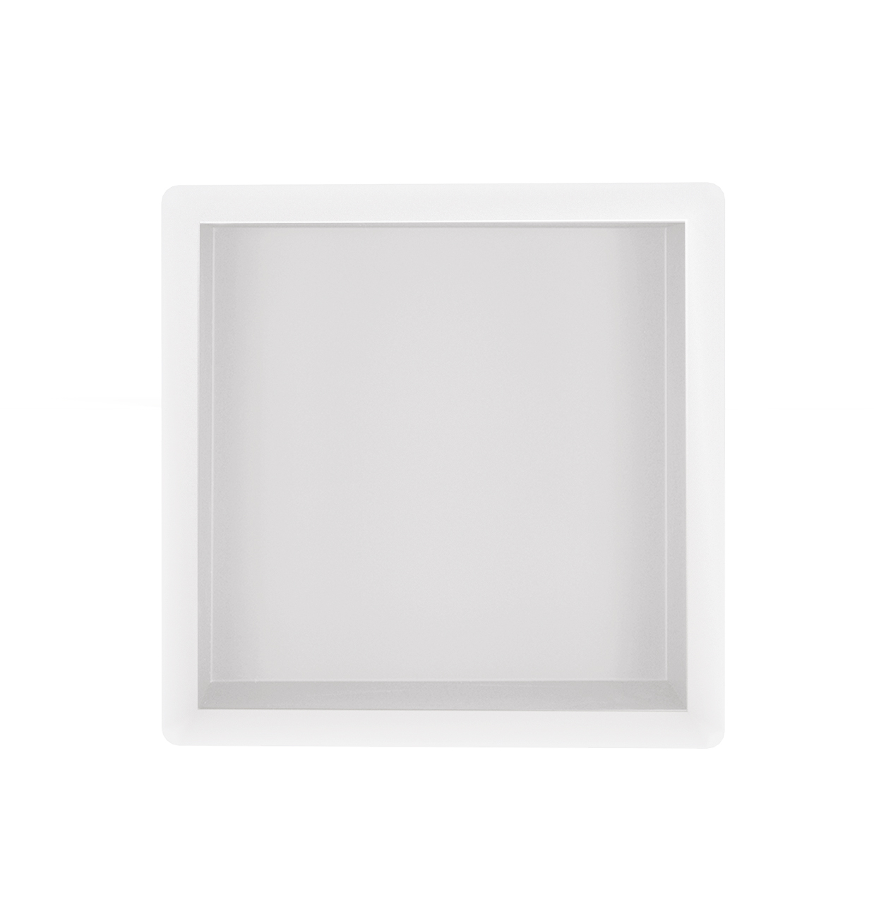 Demis inbouwnis 30 x 30 x 10 cm mat wit - 33.2172
