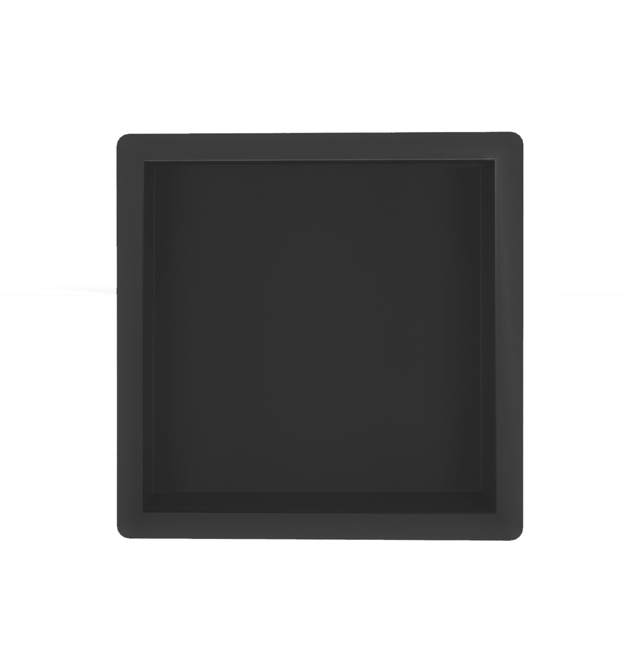 Demis inbouwnis 30 x 30 x 10 cm mat zwart - 33.2182
