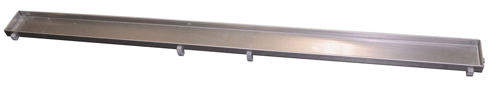 Tegelrooster voor douchegoot 100 x 7 cm RVS - 33.4128