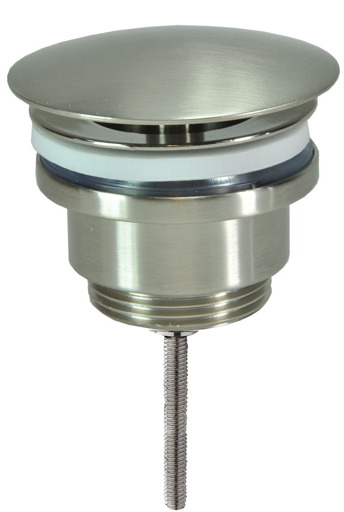 Caral open afvoerplug 5/4'' geborsteld staal - 33.4399