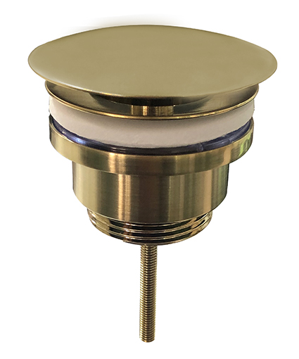 Caral open afvoerplug 5/4'' geborsteld messing - 33.4459