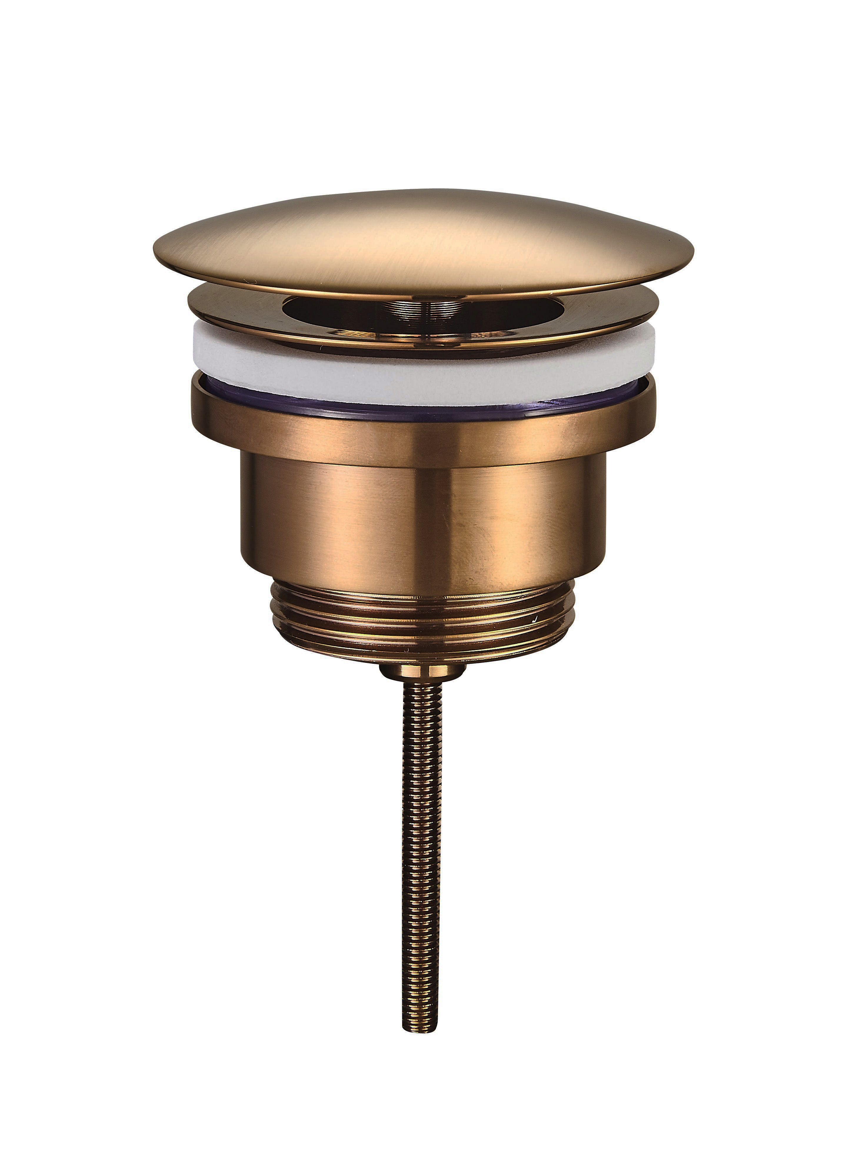 Caral open afvoerplug 5/4'' geborsteld brons koper - 33.4468