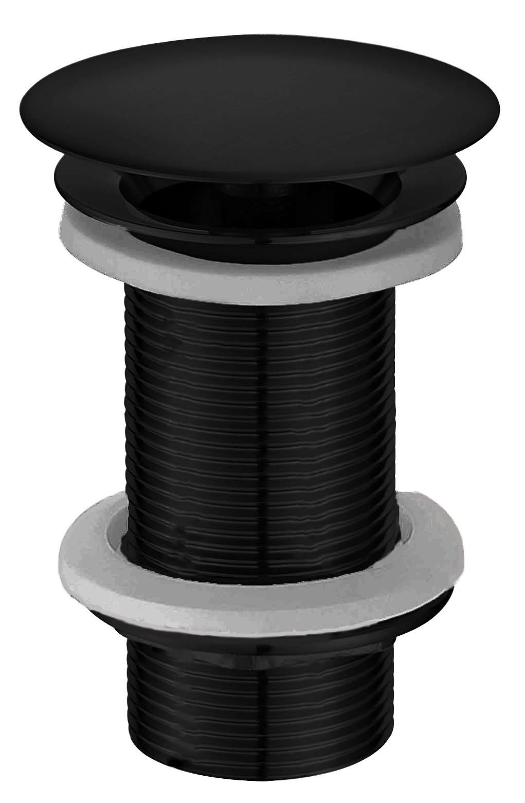 Caral open afvoerplug verlengd 5/4" mat zwart - 33.4478