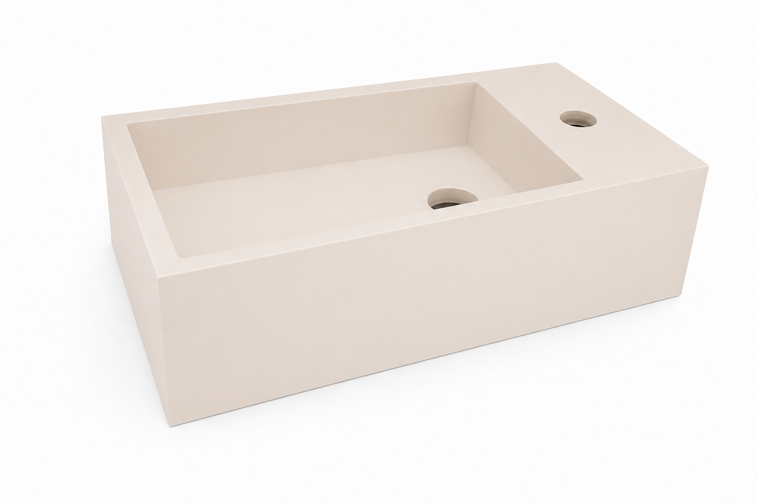 Lotte fontein rechts 40 x 22 x 10 cm solid surface beige