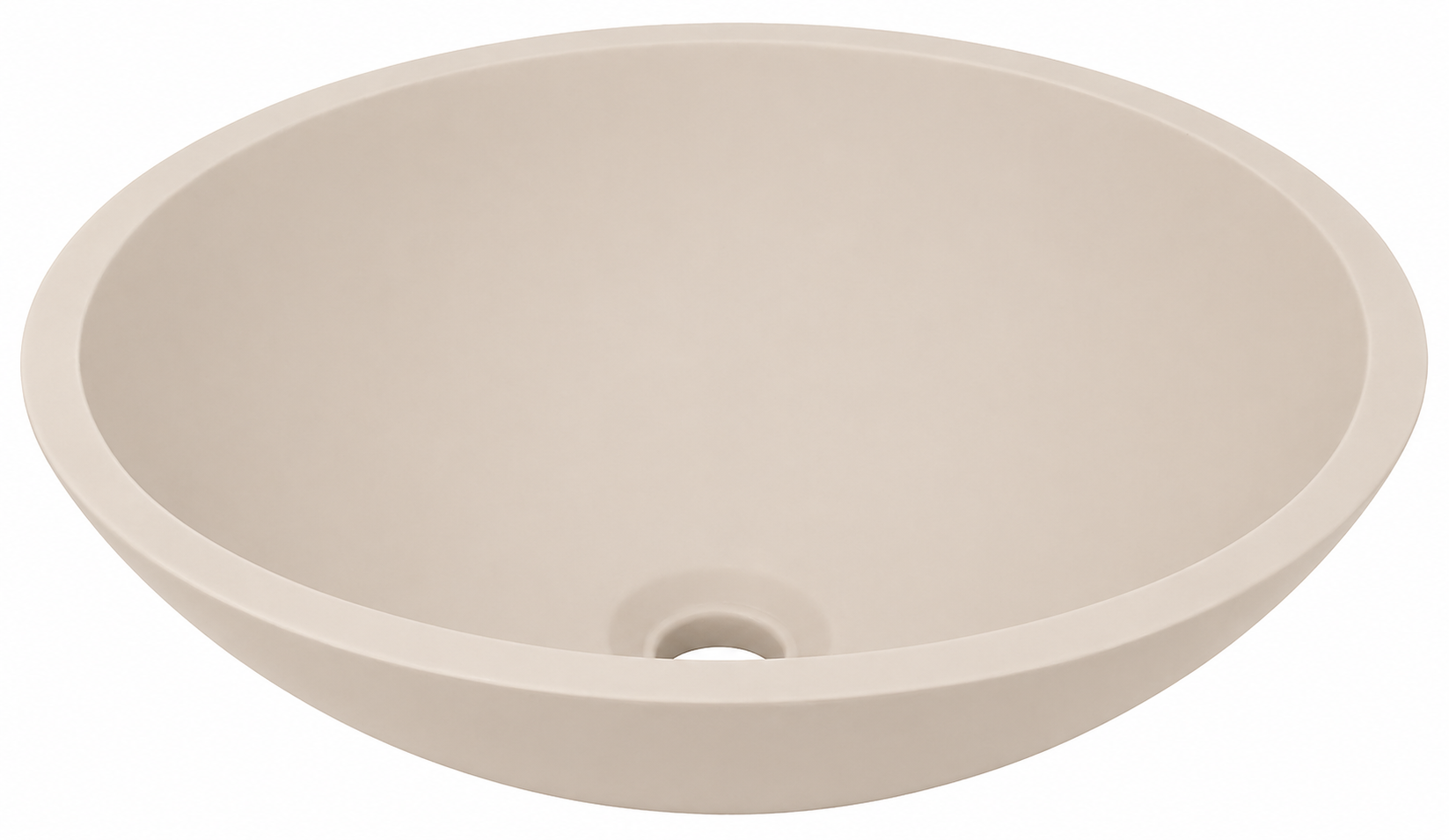 Valerie waskom rond 43 x 13 cm solid surface beige