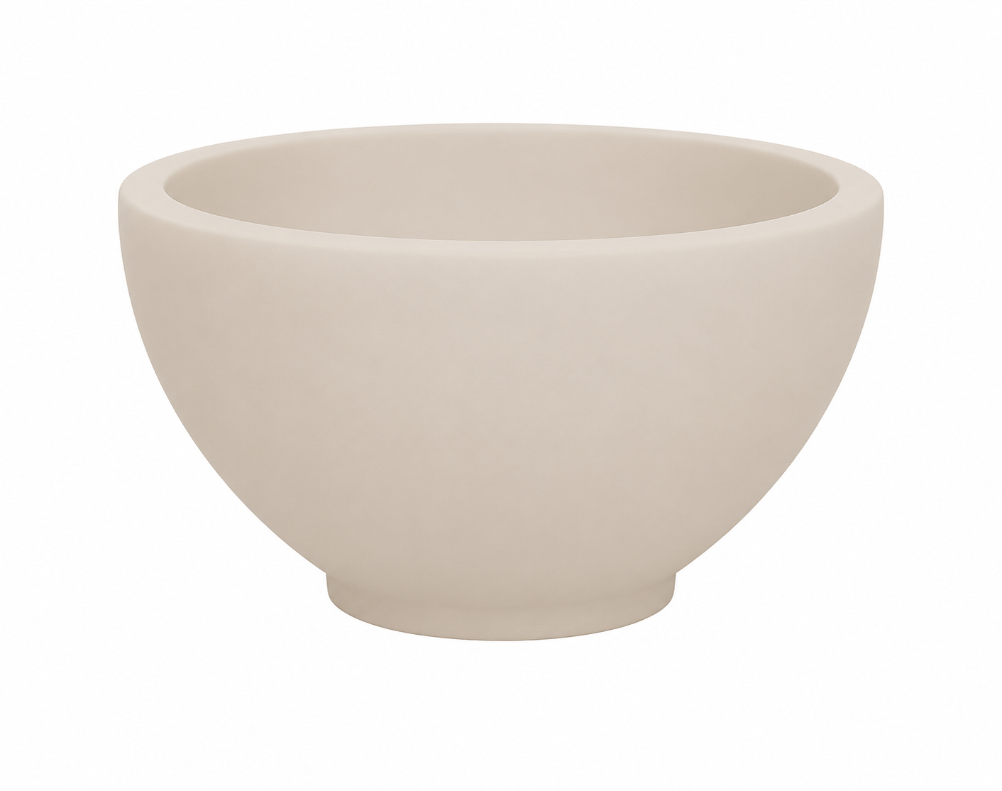 Tessa waskom rond 20 x 11 cm solid surface beige