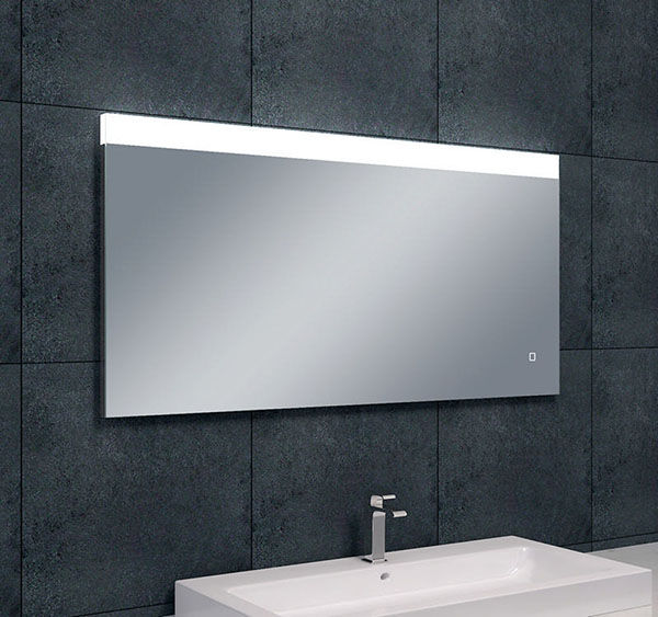 Single spiegel rechthoek met LED, dimbaar en spiegelverwarming 120 x 60 cm - 38.3787