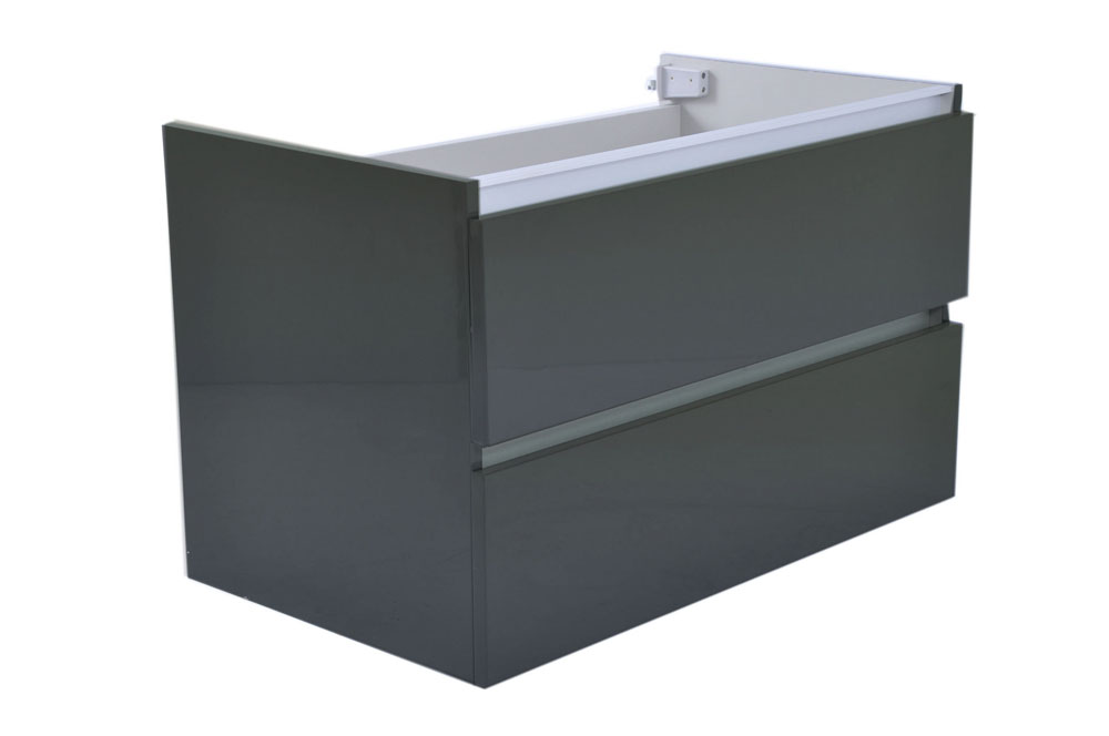 Vision onderkast met 2 laden 80 x 46 cm hoogglans grijs - 38.3911