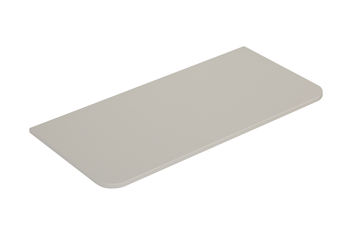 Novira topblad afgeronde hoeken 80 x 48 cm mat zand