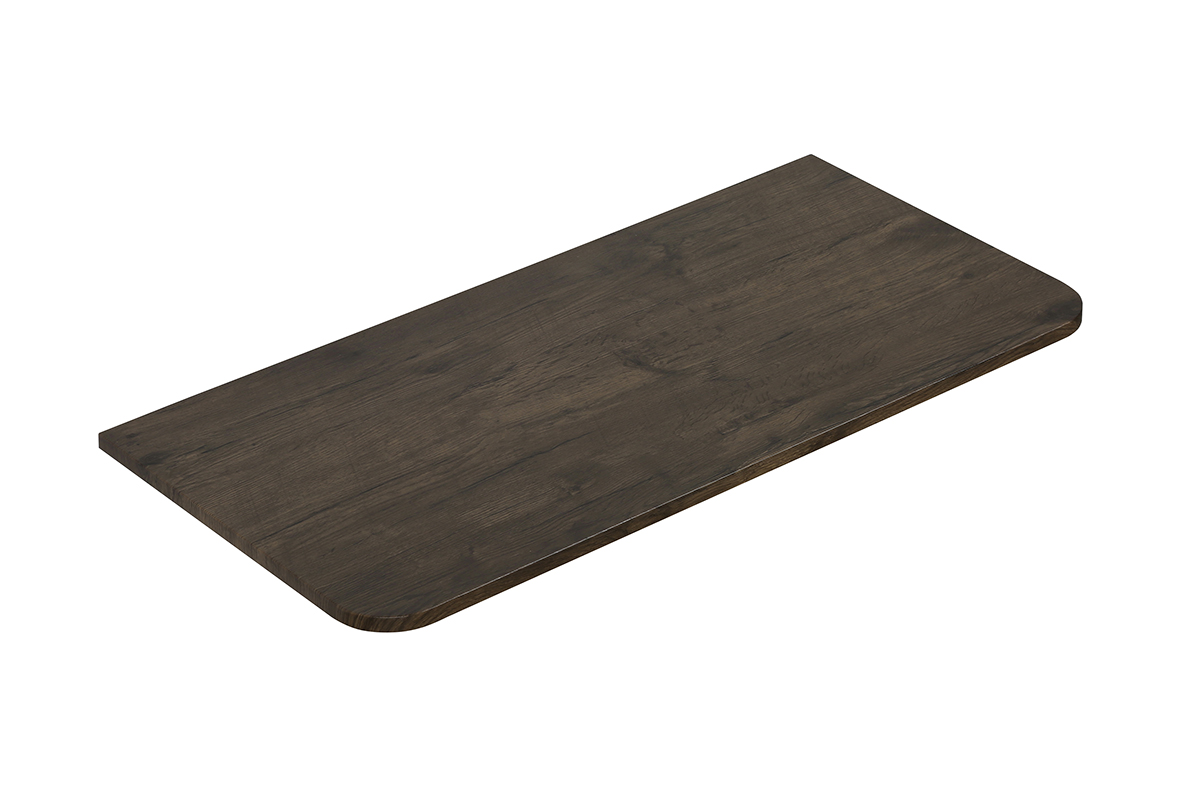 Sulora topblad afgeronde hoeken 80 x 48 cm bruin eiken