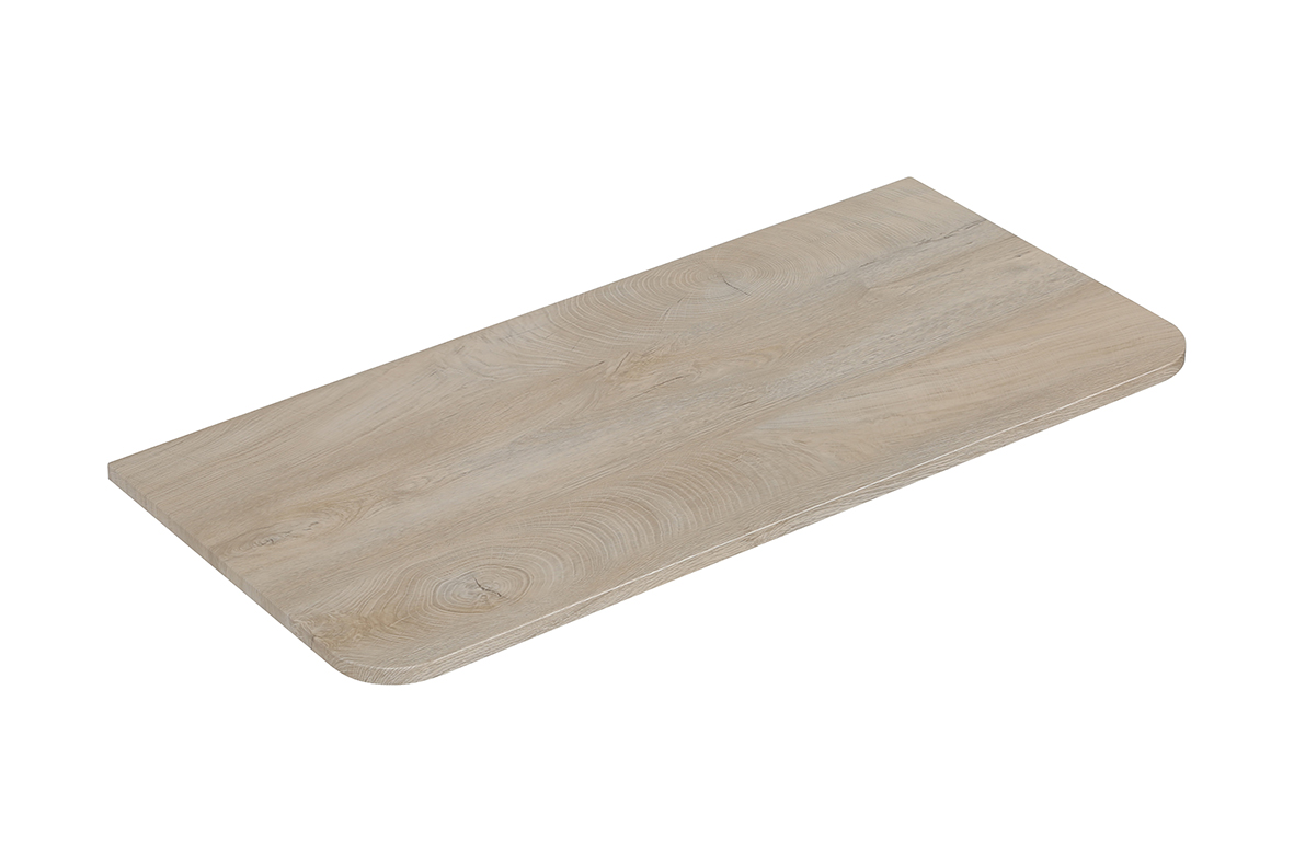 Sulora topblad afgeronde hoeken 100 x 48 cm licht eiken