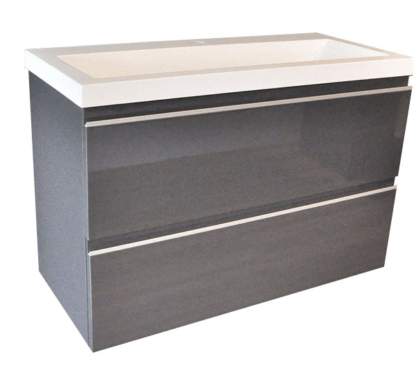 Shall onderkast 80 x 36 cm grafietgrijs - 38.4031