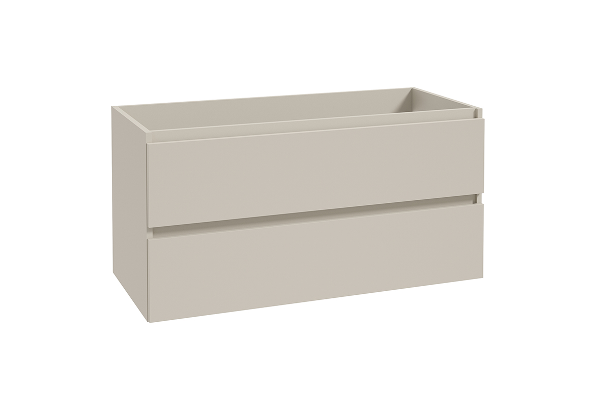 Alvara onderkast met 2 laden 1 uitsparing 100 x 46 cm cashmere