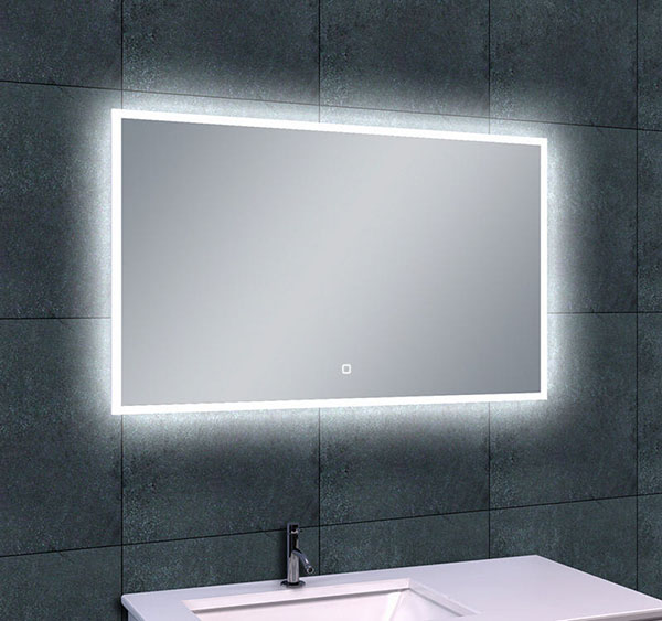 Quatro spiegel rechthoek met LED, dimbaar en spiegelverwarming 100 x 60 cm - 38.4113