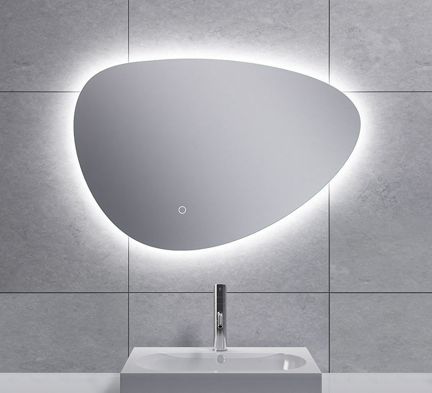 Uovo spiegel ovaal met LED, dimbaar en spiegelverwarming 70 cm - 38.4163