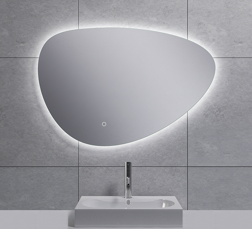 Uovo spiegel ovaal met LED, dimbaar en spiegelverwarming 80 cm - 38.4164
