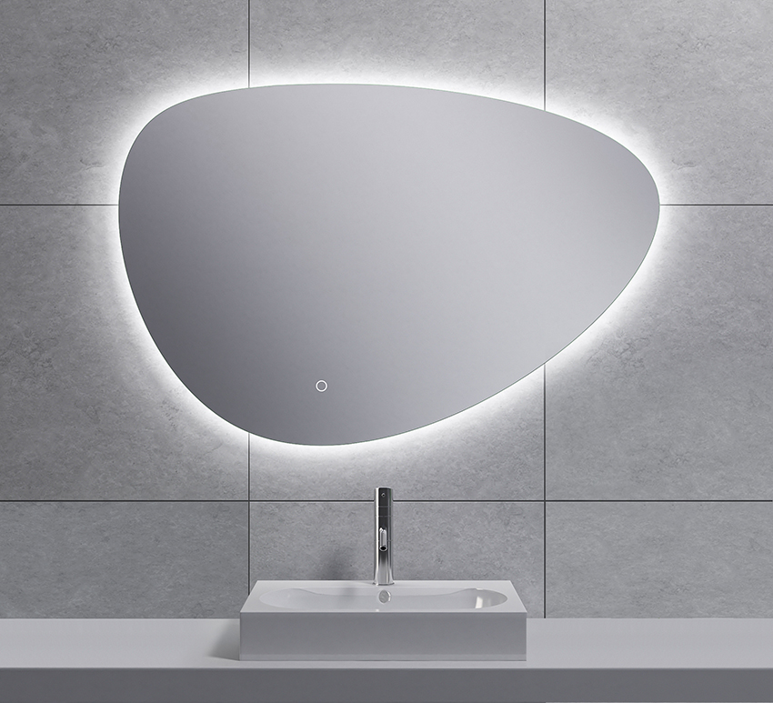 Uovo spiegel ovaal met LED, dimbaar en spiegelverwarming 90 cm - 38.4165