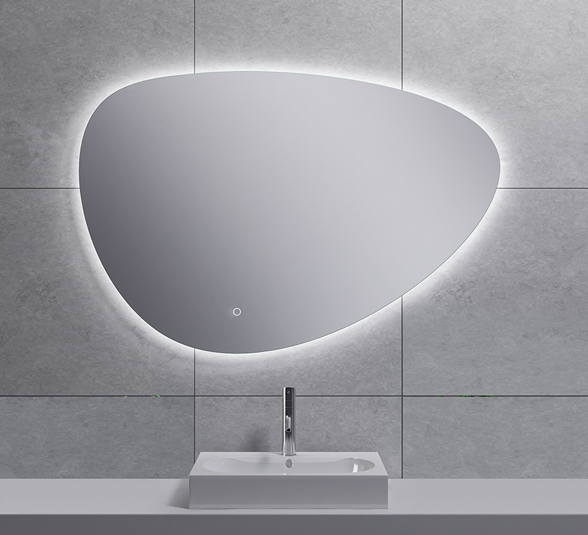 Uovo spiegel ovaal met LED, dimbaar en spiegelverwarming 100 cm - 38.4166