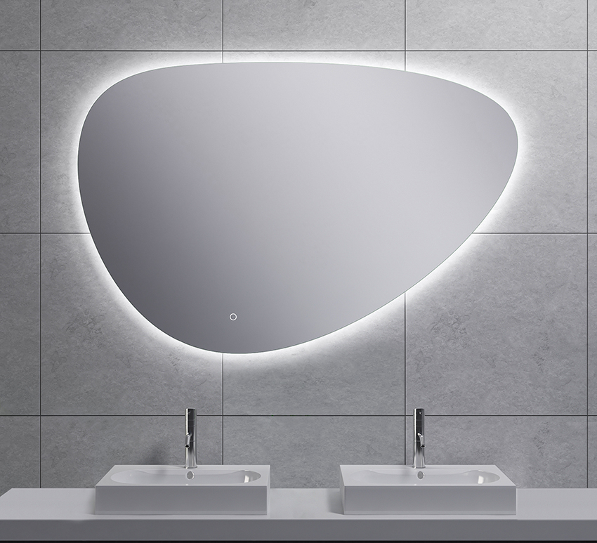 Uovo spiegel ovaal met LED, dimbaar en spiegelverwarming 120 cm - 38.4167