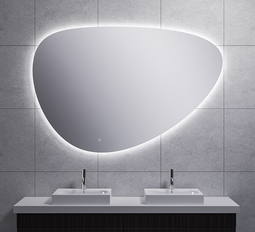 Uovo spiegel ovaal met LED, dimbaar en spiegelverwarming 150 cm - 38.4169