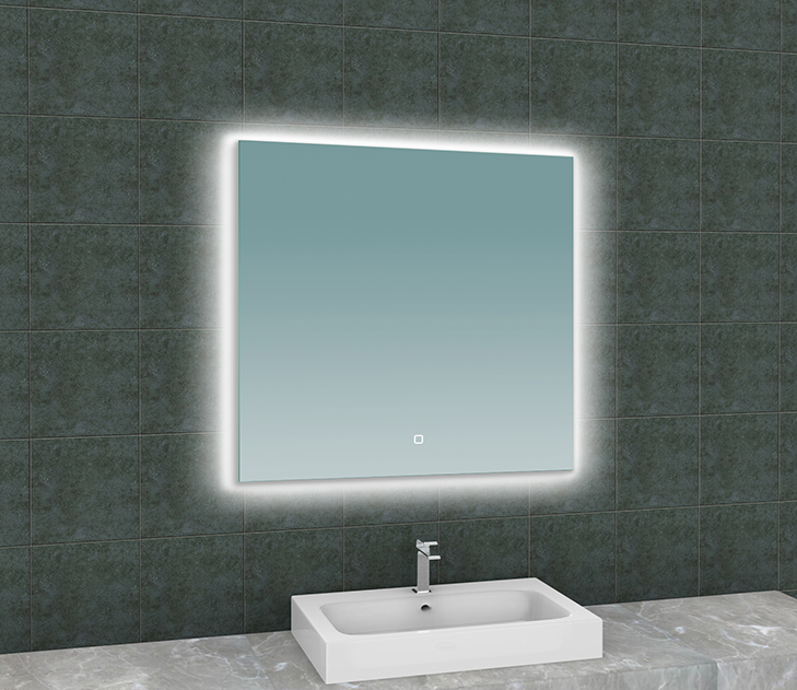 Soul spiegel rechthoek met LED, dimbaar en spiegelverwarming 80 x 80 cm - 38.4184