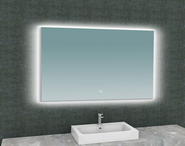 Soul spiegel rechthoek met LED, dimbaar en spiegelverwarming 120 x 80 cm - 38.4186