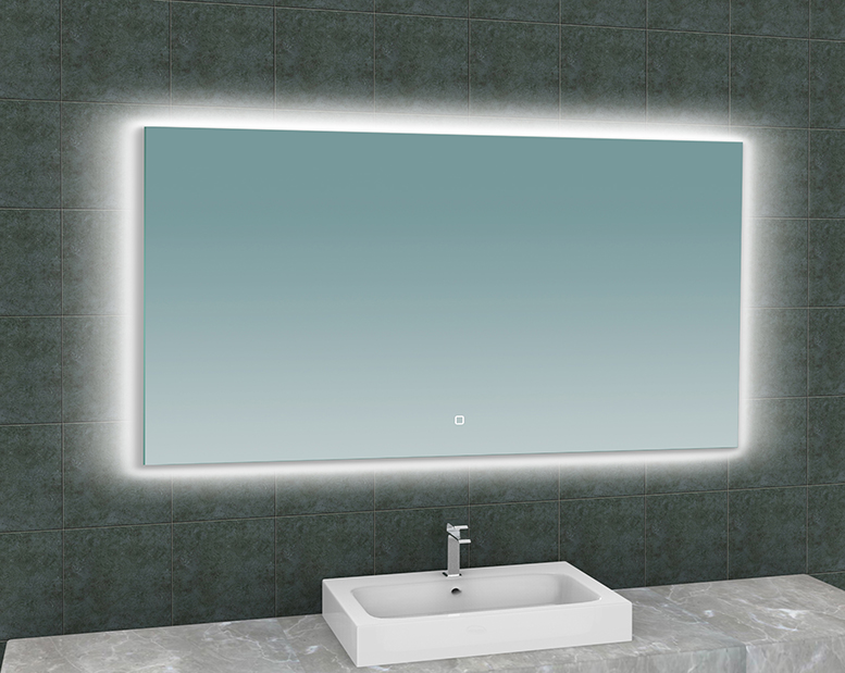 Soul spiegel rechthoek met LED, dimbaar en spiegelverwarming 140 x 80 cm - 38.4187