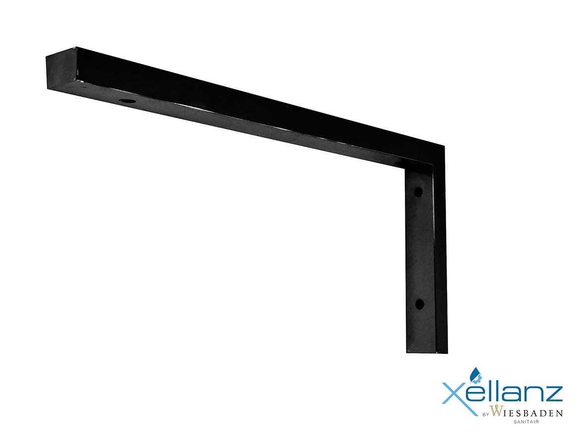 Modul support beugel 46 x 22 cm L-vorm mat zwart - 38.4243