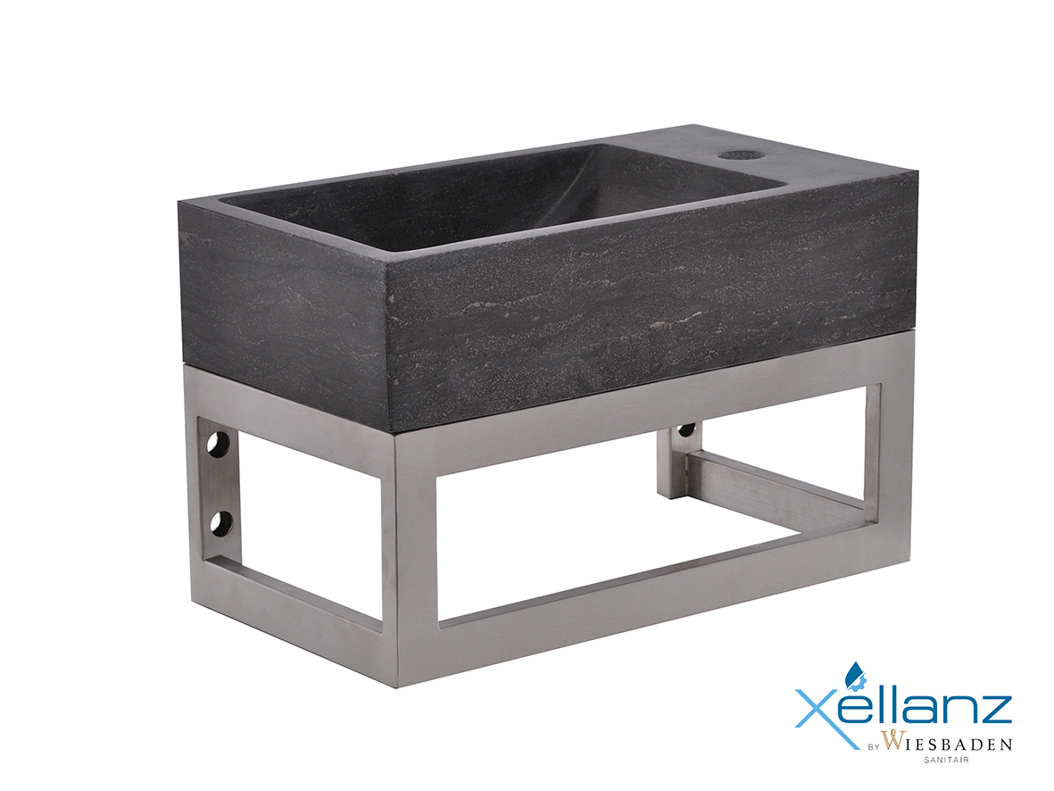 Wiesbaden montagebeugel vierkant 40x22x15 cm rvs - 39.3530