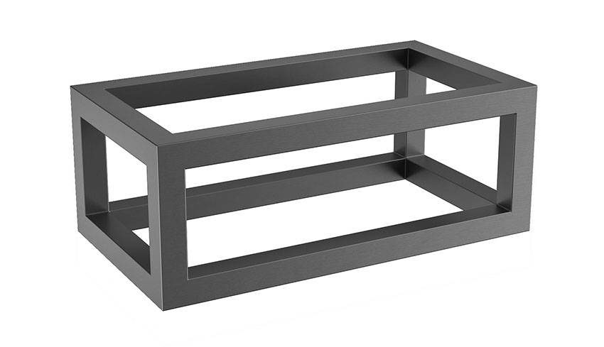 Nick frame voor fontein 395 x 150 x 215 mm gunmetal PVD
