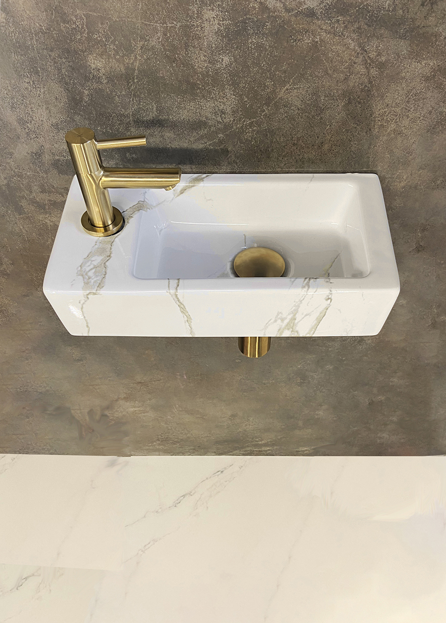 One Pack Mini-Rhea links fontein 36 x 18 cm Carrara - 39.3605