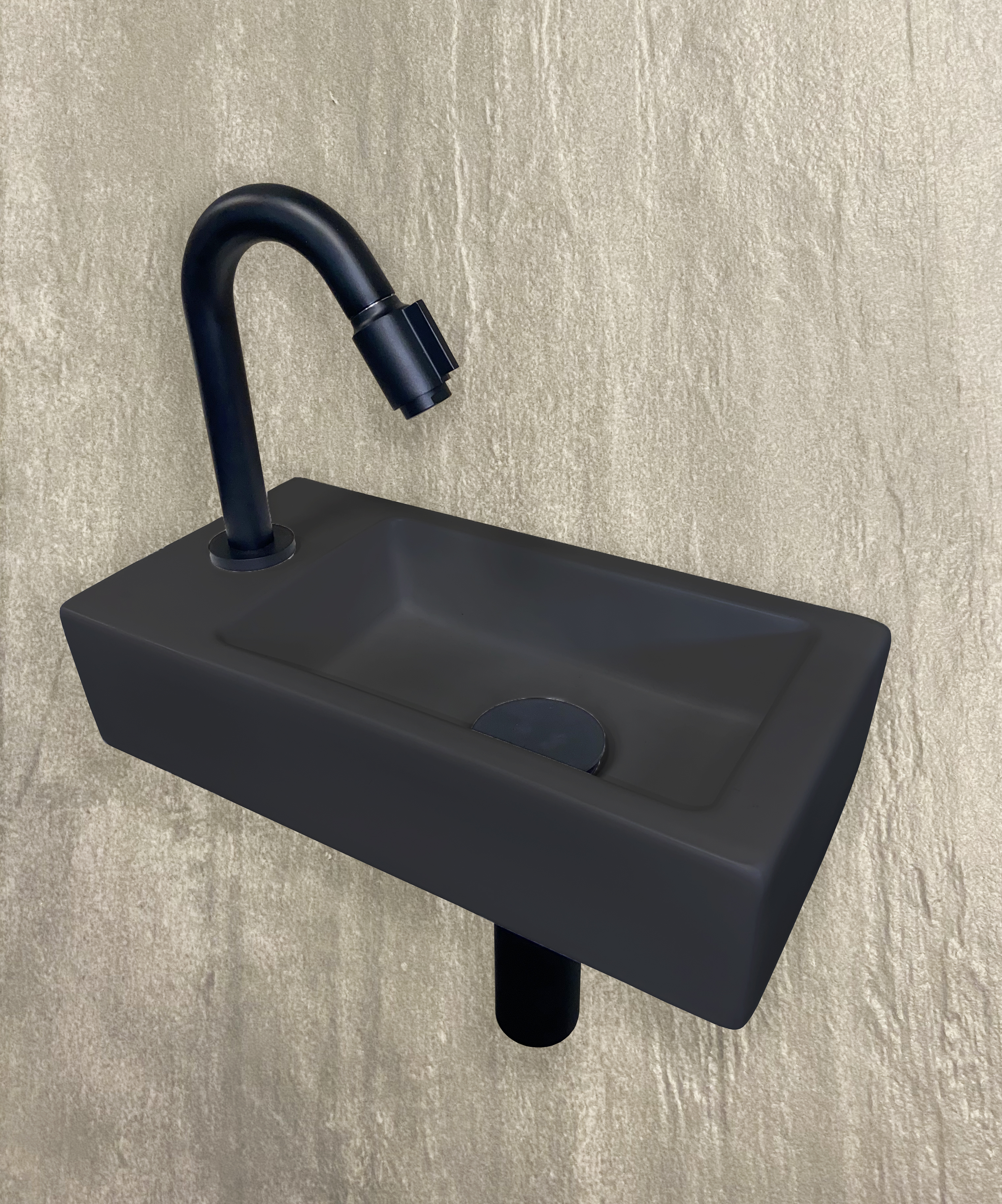 One Pack Mini-Rhea links fontein 36 x 18 cm Quartz - 39.3612