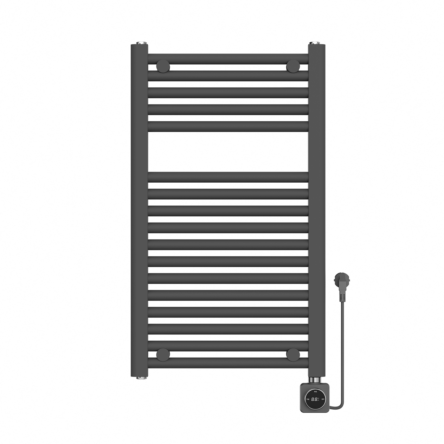Elara elektrische radiator Smart WiFi 76,6 x 45 cm gunmetal PVD